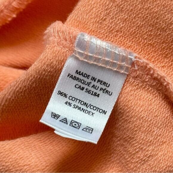 B. Draddy Russel Peach Long Sleeves Slash Pockets 1/4 Zip Pullover Men’s Size XL - Picture 7 of 8